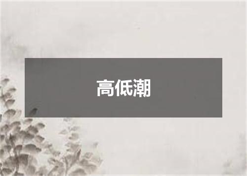 高低潮