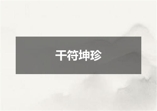 干符坤珍