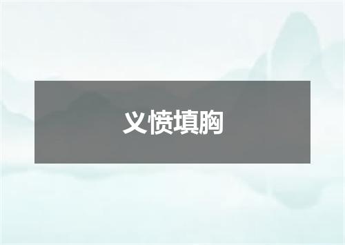 义愤填胸