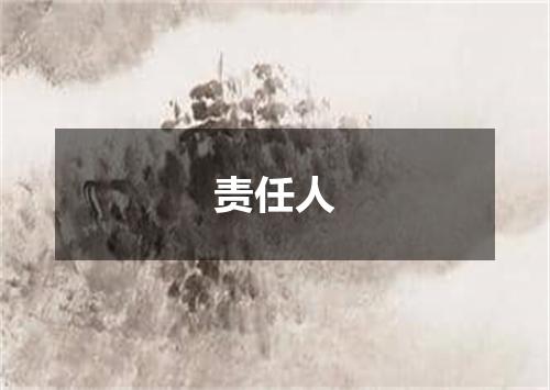 责任人