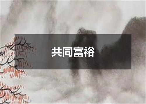 共同富裕