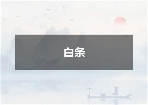 白条