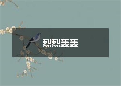 烈烈轰轰