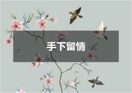 手下留情