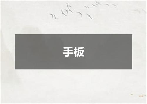 手板