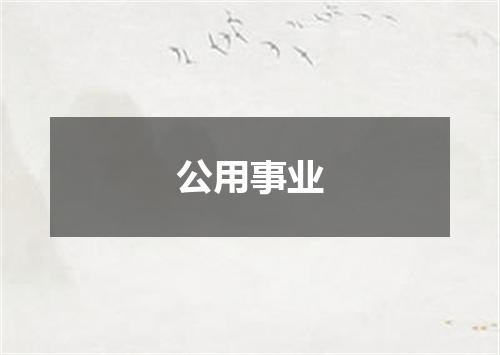 公用事业