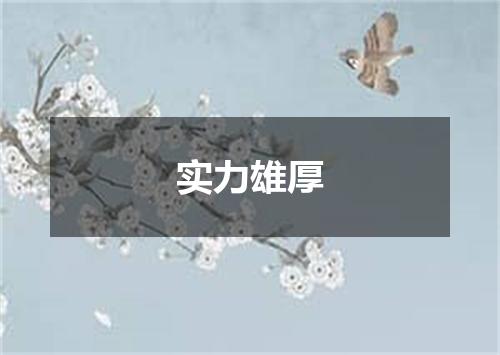 实力雄厚