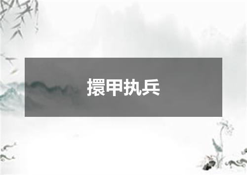 擐甲执兵