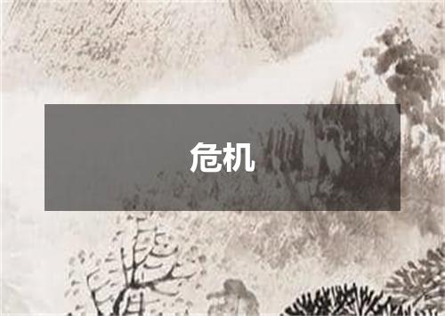 危机