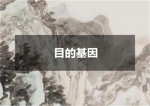 目的基因