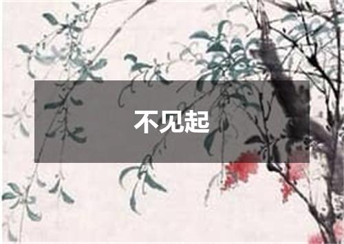 不见起