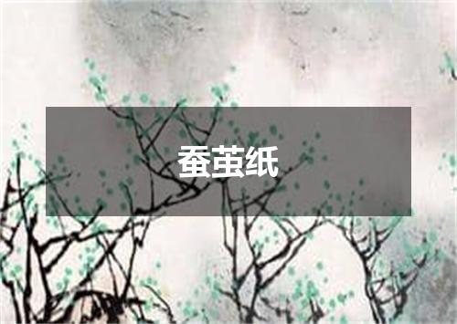 蚕茧纸