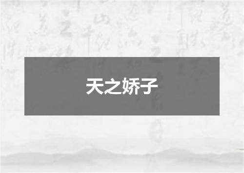 天之娇子