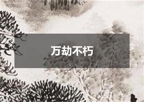万劫不朽