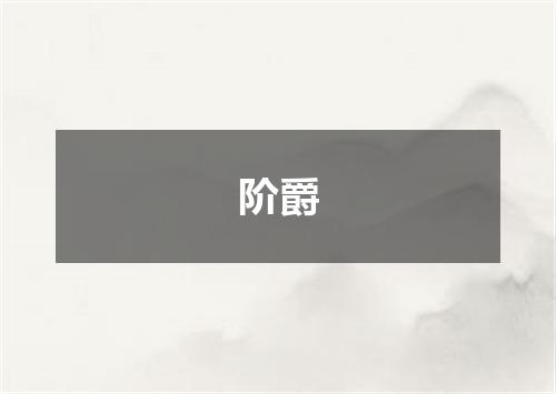 阶爵