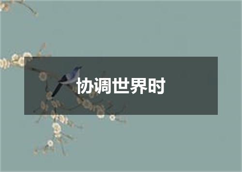 协调世界时