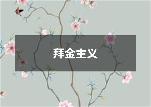 拜金主义