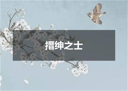 搢绅之士
