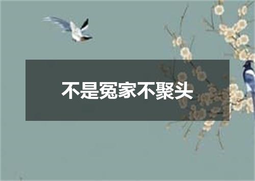 不是冤家不聚头