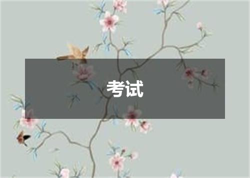 考试