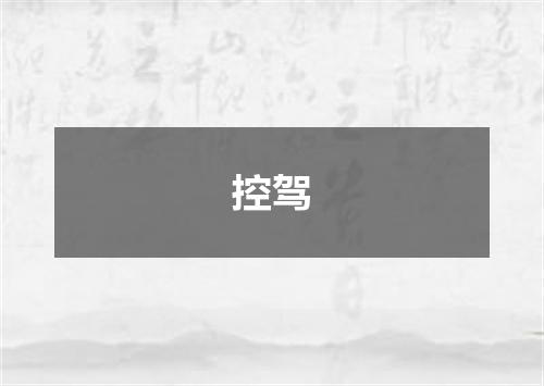 控驾