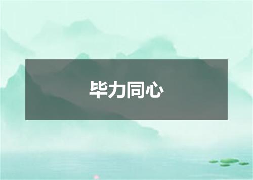 毕力同心