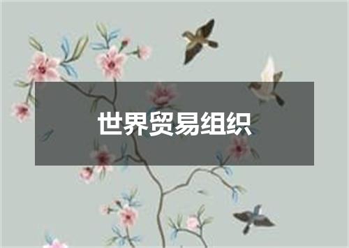 世界贸易组织