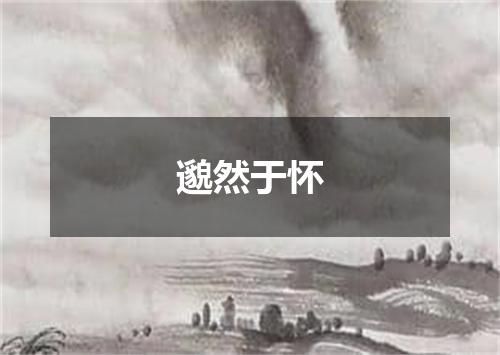 邈然于怀