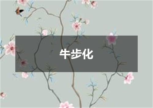 牛步化