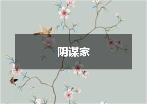 阴谋家