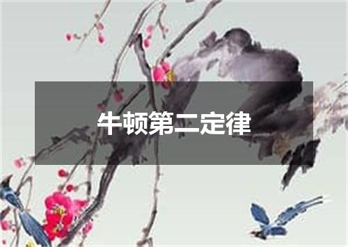 牛顿第二定律