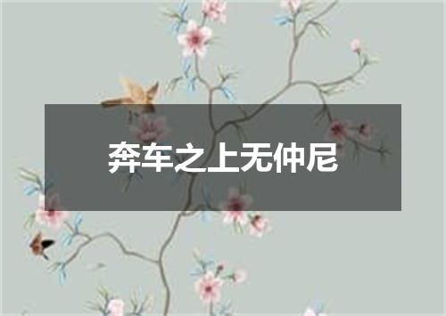 奔车之上无仲尼