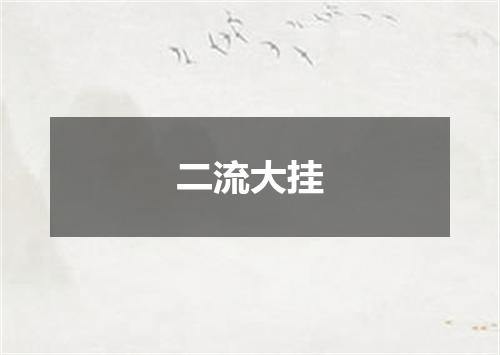 二流大挂