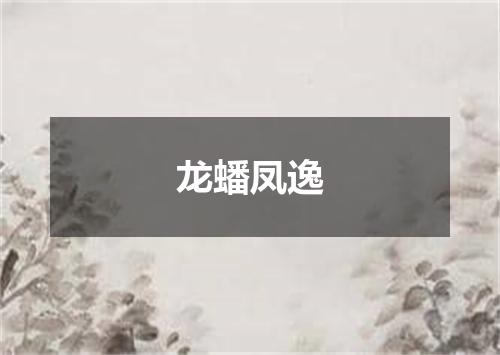 龙蟠凤逸