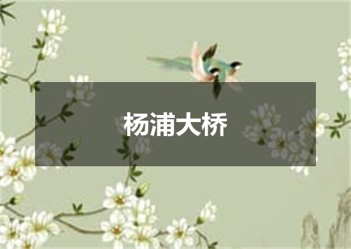 杨浦大桥