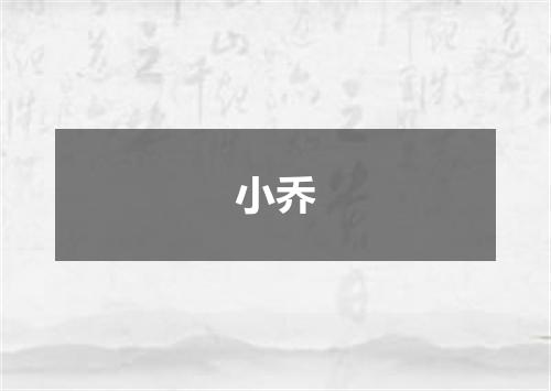 小乔