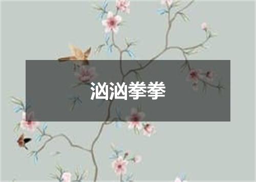 汹汹拳拳
