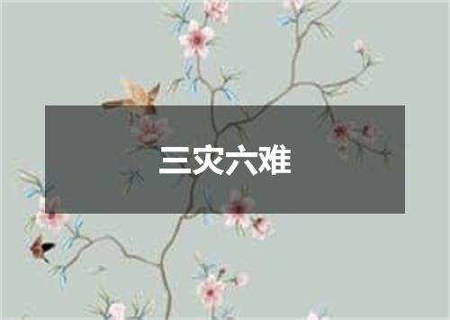 三灾六难