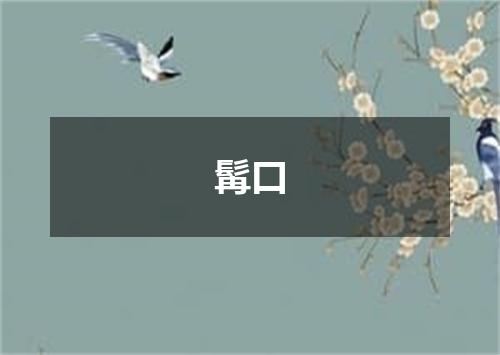 髯口