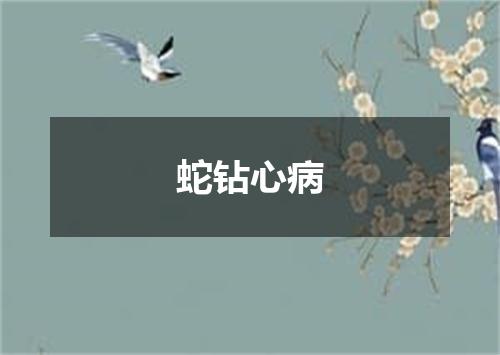 蛇钻心病