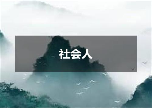 社会人