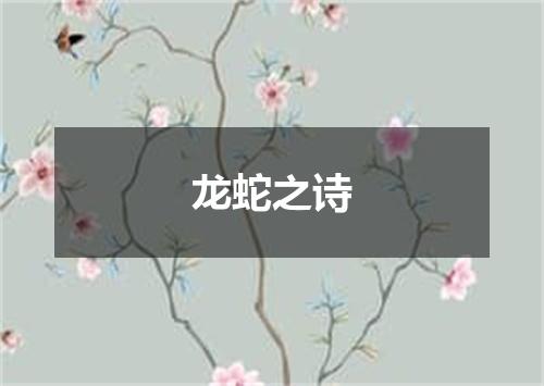 龙蛇之诗