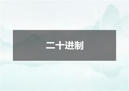 二十进制