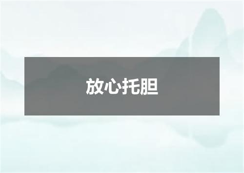 放心托胆