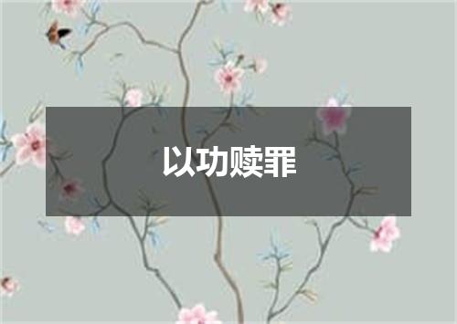 以功赎罪