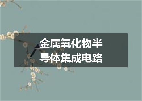金属氧化物半导体集成电路