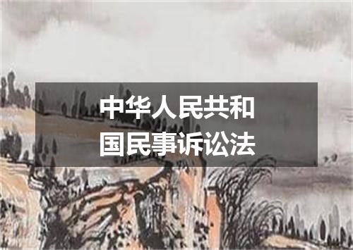 中华人民共和国民事诉讼法