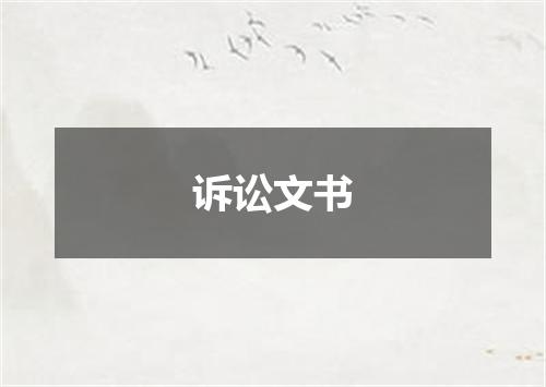 诉讼文书