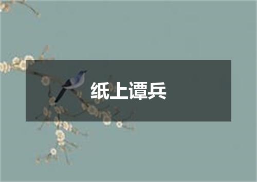 纸上谭兵