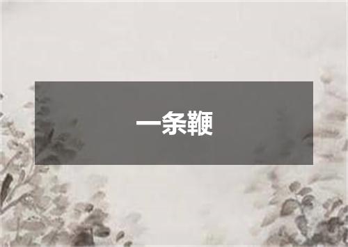 一条鞭
